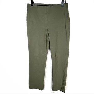 White House Black Market army green elastic waist pants
